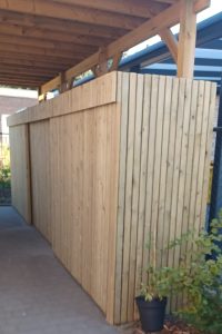 Gevelbekleding en overkapping